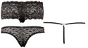 Cottelli Lingerie Zestaw 3 par majtek damskich M koronka stringi