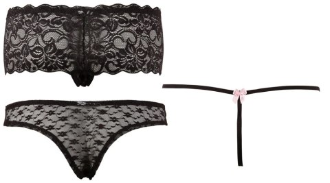 Cottelli Lingerie Zestaw 3 par majtek damskich M koronka stringi Cottelli Lingerie Zestaw 3 par majtek damskich M koronka stringi
