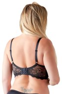 Cottelli Curves biustonosz z odkrytym biustem, paski, czarny, 95E