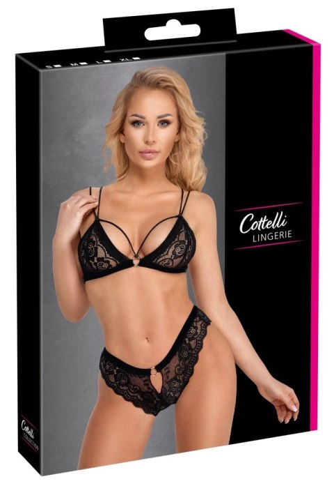 Cottelli LINGERIE komplet koronkowy 2-częściowy, czarny, rozmiar S Cottelli LINGERIE komplet koronkowy 2-częściowy, czarny, rozmiar S