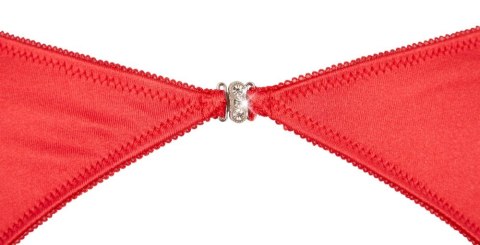 Cottelli Lingerie 3-częściowy komplet satynowy czerwony 75B/S Cottelli Lingerie 3-częściowy komplet satynowy czerwony 75B/S