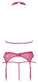 Cottelli Lingerie Komplet bielizny koronkowej rożowy L/XL z pasem
