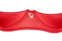 Cottelli Lingerie Satynowy 3-częściowy komplet czerwony 80B/M