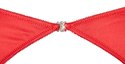 Cottelli Lingerie Satynowy 3-częściowy komplet czerwony 80B/M