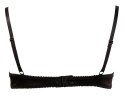 Cottelli Lingerie biustonosz na fiszbinach z haftkami czarny 75C