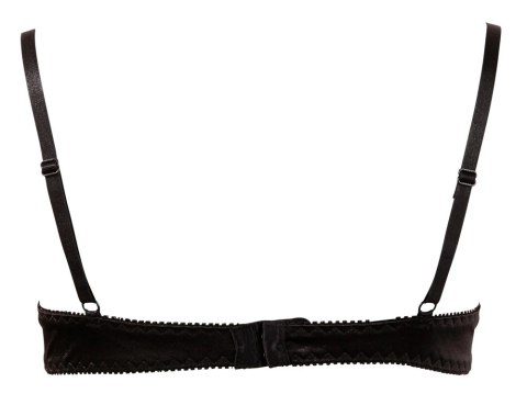 Cottelli Lingerie biustonosz na fiszbinach z haftkami czarny 75C Cottelli Lingerie biustonosz na fiszbinach z haftkami czarny 75C