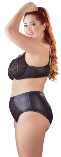Cottelli Curves komplet bielizny 85E/L fioletowy z fiszbinami i wysokim stanem