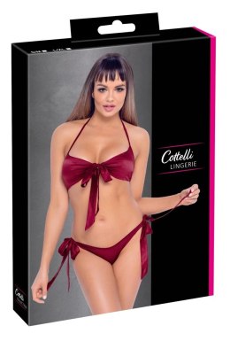 Cottelli Lingerie Set 2-częściowy z kokardkami czerwony S/M