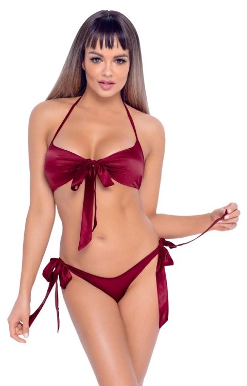 Cottelli Lingerie komplet wiązany 2-częściowy czerwony L/XL Cottelli Lingerie komplet wiązany 2-częściowy czerwony L/XL