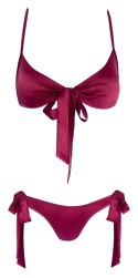 Cottelli Lingerie komplet wiązany 2-częściowy czerwony L/XL