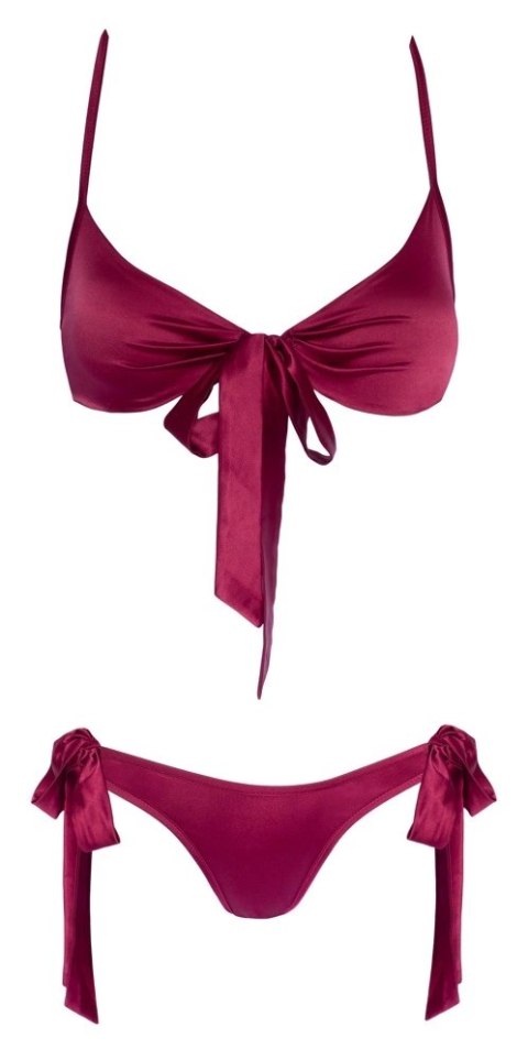 Cottelli Lingerie komplet wiązany 2-częściowy czerwony L/XL Cottelli Lingerie komplet wiązany 2-częściowy czerwony L/XL