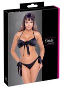Cottelli Lingerie zestaw 2-częściowy czarny L/XL, kokardki, elastyczny
