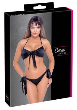 Cottelli Lingerie zestaw 2-częściowy czarny L/XL, kokardki, elastyczny