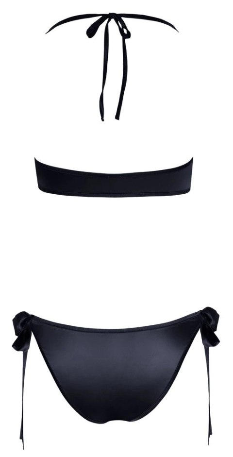 Cottelli Lingerie zestaw 2-częściowy czarny L/XL, kokardki, elastyczny Cottelli Lingerie zestaw 2-częściowy czarny L/XL, kokardki, elastyczny
