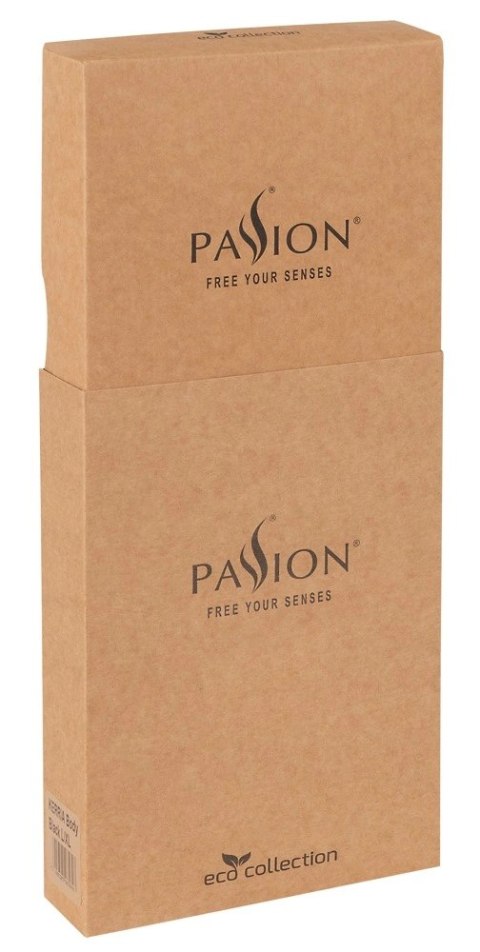 Passion Kerria L/XL - zestaw z otwartym biustonoszem i pasem Eco Passion Kerria L/XL - zestaw z otwartym biustonoszem i pasem Eco