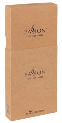 Passion Kerria S/M - Komplet Eco z otwartym biustonoszem i pasem do pończoch