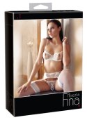 Abierta Fina Komplet Bielizny Biały 85C/XL biustonosz pas stringi