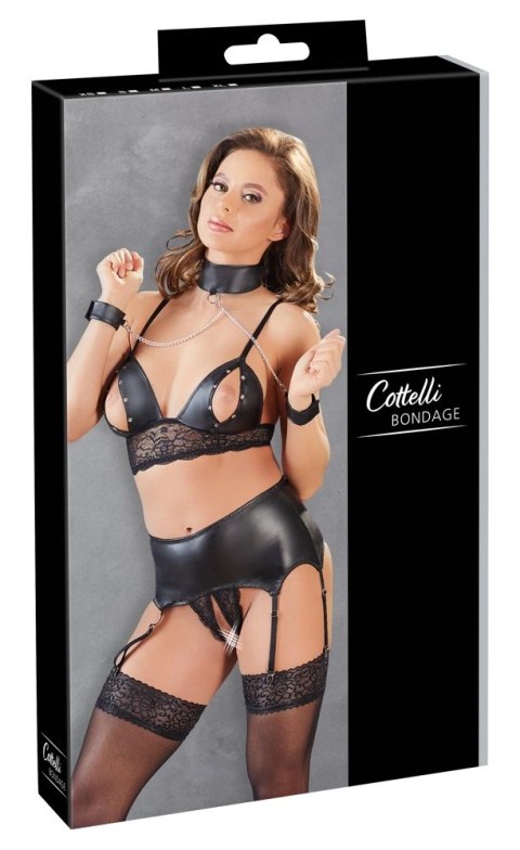Cottelli Collection Bondage Zestaw z Koronką Czarny XL