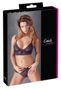 Cottelli Lingerie komplet koronkowy biustonosz i figi XL czarny