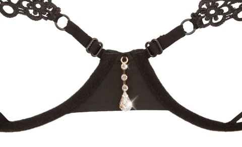 Cottelli Lingerie komplet paskowy czarny S dwuczęściowy haft Cottelli Lingerie komplet paskowy czarny S dwuczęściowy haft
