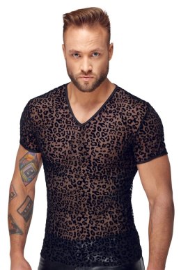 Noir Koszulka Męska Czarna Panterka Prześwitująca 2XL Powernet