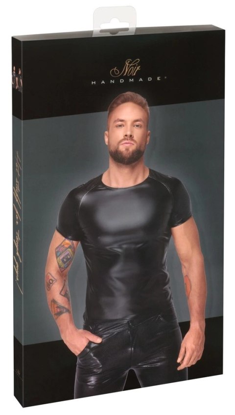 Noir Koszulka Męska Power Wetlook Czarny Mat XL Snakeskin