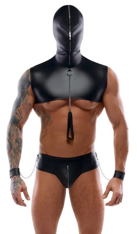 Svenjoyment Bondage zestaw 2-częściowy matowy czarny L z akcesoriami Svenjoyment Bondage zestaw 2-częściowy matowy czarny L z akcesoriami