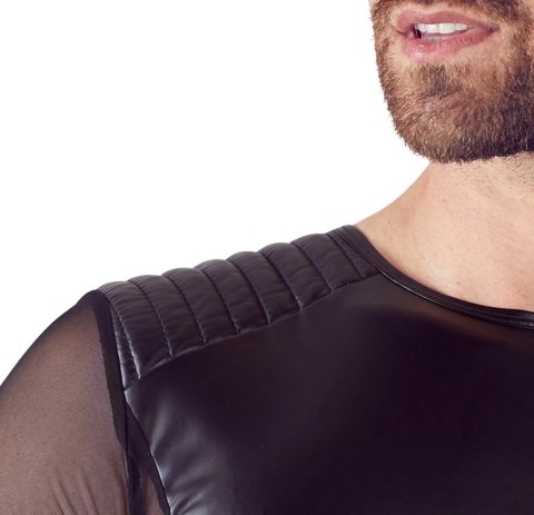 NEK Męska Koszulka Matowa z Siateczką 2XL Czarna Anatomiczna NEK Męska Koszulka Matowa z Siateczką 2XL Czarna Anatomiczna