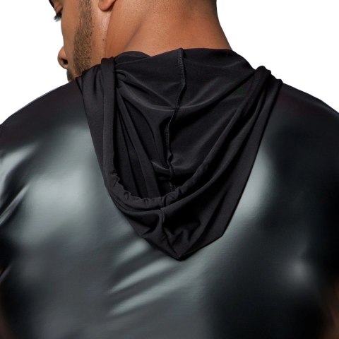 Noir Powerwetlook Męski Bezrękawnik z Kapturem Czarny M Noir Powerwetlook Męski Bezrękawnik z Kapturem Czarny M