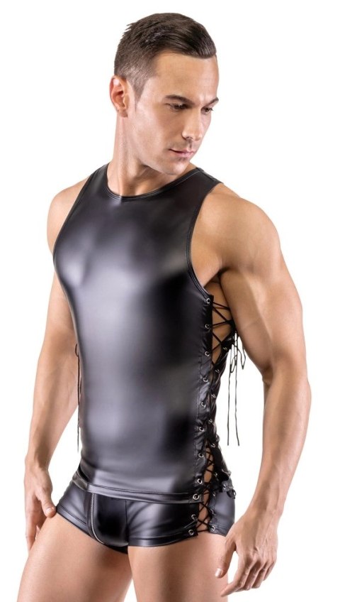 Svenjoyment Bezrękawnik Męski Matowy Sznurowany L Slim Fit Svenjoyment Bezrękawnik Męski Matowy Sznurowany L Slim Fit