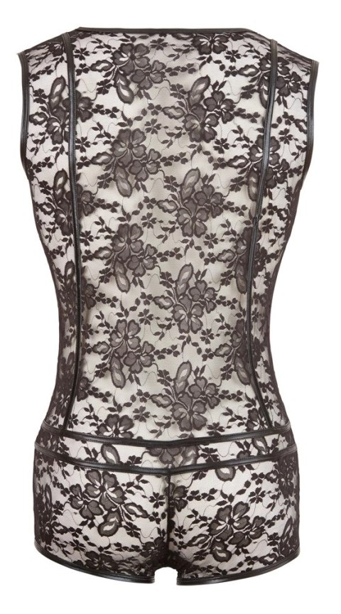 Svenjoyment Body Męskie XL Kwiecista Koronka Czarny Wetlook Zamek Svenjoyment Body Męskie XL Kwiecista Koronka Czarny Wetlook Zamek