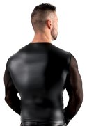 Svenjoyment Bondage Koszulka Powernet XL z Matowymi Wstawkami i Kajdankami