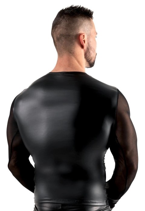 Svenjoyment Bondage Koszulka Powernet XL z Matowymi Wstawkami i Kajdankami Svenjoyment Bondage Koszulka Powernet XL z Matowymi Wstawkami i Kajdankami