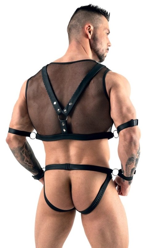 Svenjoyment Bondage komplet męski siateczkowy czarny S, 2-częściowy Svenjoyment Bondage komplet męski siateczkowy czarny S, 2-częściowy