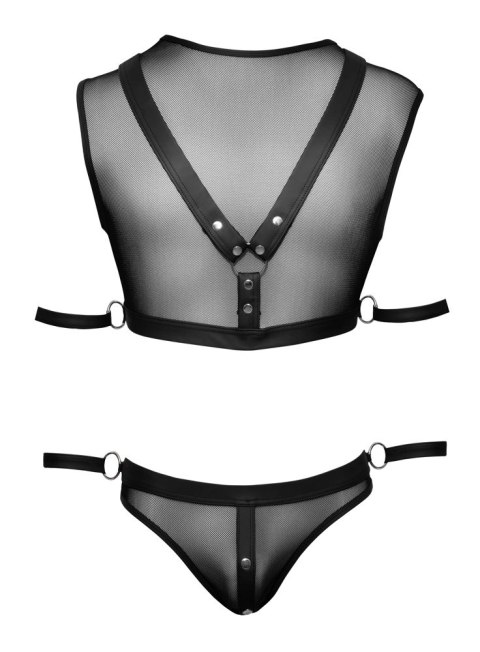 Svenjoyment Bondage komplet męski siateczkowy czarny S, 2-częściowy Svenjoyment Bondage komplet męski siateczkowy czarny S, 2-częściowy