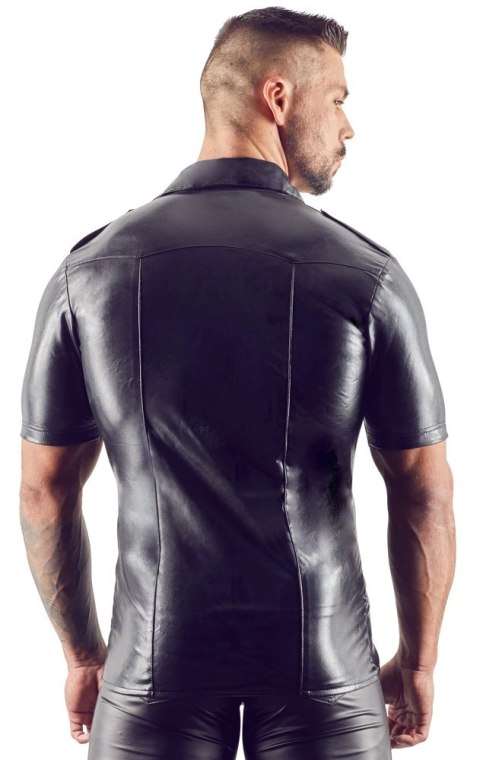 Svenjoyment Koszulka Męska Czarna Błyszcząca 2XL z Kołnierzykiem Svenjoyment Koszulka Męska Czarna Błyszcząca 2XL z Kołnierzykiem