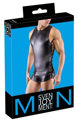Svenjoyment Koszulka Męska Slim Fit Matowa Sznurowana S