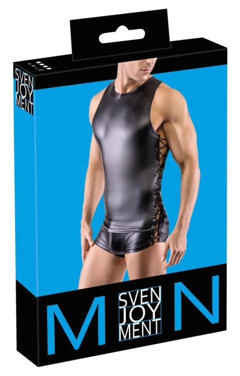 Svenjoyment Koszulka Męska Slim Fit Matowa Sznurowana S Svenjoyment Koszulka Męska Slim Fit Matowa Sznurowana S