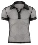Svenjoyment Koszulka Polo Mesh Czarna XL z Kołnierzykiem Męska