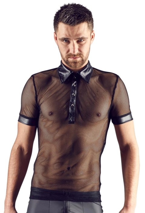 Svenjoyment Męska Koszulka Polo Mesh Wetlook Czarna M Svenjoyment Męska Koszulka Polo Mesh Wetlook Czarna M