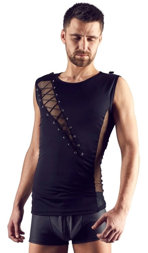 Svenjoyment Top męski czarny sznurowany siateczka 2XL Svenjoyment Top męski czarny sznurowany siateczka 2XL