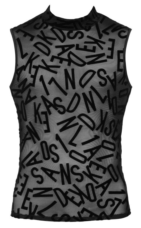 Svenjoyment Top męski siateczkowy z literami czarny XL Svenjoyment Top męski siateczkowy z literami czarny XL