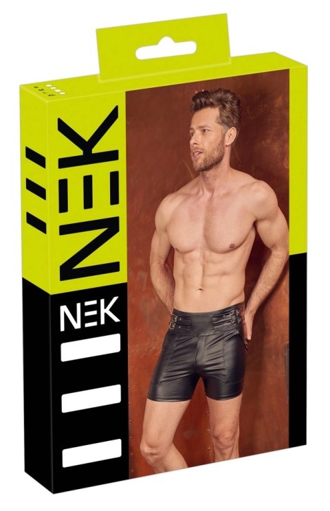 NEK Szorty Męskie Czarny Mat XL z Regulacją i Zamkiem NEK Szorty Męskie Czarny Mat XL z Regulacją i Zamkiem