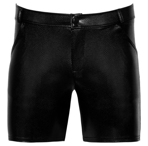 Noir Szorty Męskie Skora Węża XL Czarny Efekt Połyskujący Noir Szorty Męskie Skora Węża XL Czarny Efekt Połyskujący