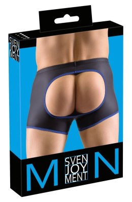 Svenjoyment Bokserki Męskie Open Back Czarno-Niebieskie 2XL