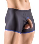 Svenjoyment Bokserki Męskie Open Back Czarno-Niebieskie 2XL