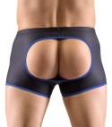 Svenjoyment Bokserki Męskie Open Back Czarno-Niebieskie 2XL