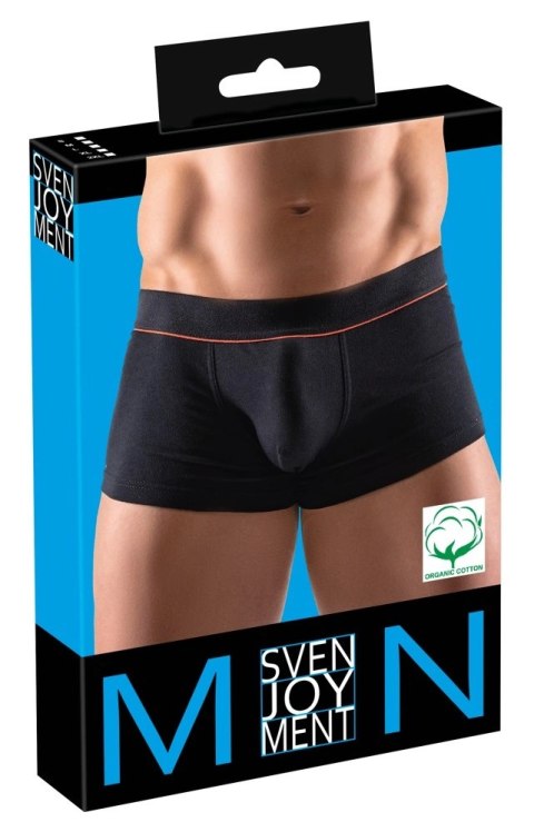 Svenjoyment Bokserki Męskie S Czarny z Czerwonym Paskiem Organic Cotton Svenjoyment Bokserki Męskie S Czarny z Czerwonym Paskiem Organic Cotton