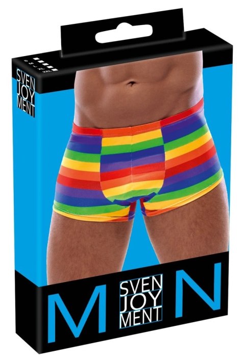 Svenjoyment Bokserki męskie tęczowe paski 2XL elastyczne komfort Svenjoyment Bokserki męskie tęczowe paski 2XL elastyczne komfort