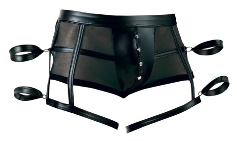 Svenjoyment Bondage Spodenki Czarne L z Podwojnymi Mankietami i Powernet Svenjoyment Bondage Spodenki Czarne L z Podwojnymi Mankietami i Powernet